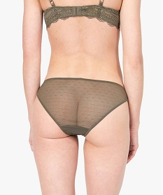 culotte en dentelle et tulle femme (lot de 2) vert culottesB492901_3