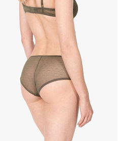 GEMO Shorty en dentelle et tulle femme (lot de 2) kaki standard