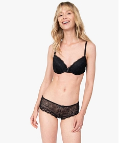 soutien-gorge corbeille en dentelle a armatures femme noir soutien gorge avec armaturesB497401_3