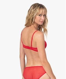 soutien-gorge corbeille en dentelle a armatures femme rougeB497501_2