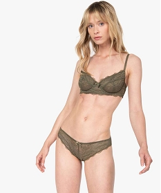 soutien-gorge forme corbeille en dentelle femme vert soutien gorge avec armaturesB497801_3