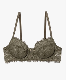 soutien-gorge a armatures forme corbeille en dentelle vert soutien gorge avec armaturesB497801_4