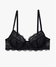 soutien-gorge a armatures forme corbeille en dentelle noir soutien gorge avec armaturesB498001_4