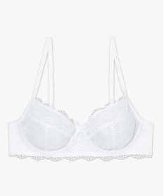 soutien-gorge femme forme corbeille en dentelle blancB498201_4