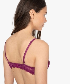 soutien-gorge femme forme corbeille en dentelle violet soutien gorge avec armaturesB498801_2
