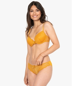 soutien-gorge femme forme corbeille a armatures orange soutien gorge avec armaturesB499601_2