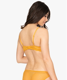 soutien-gorge forme corbeille en dentelle femme orange soutien gorge avec armaturesB499701_2