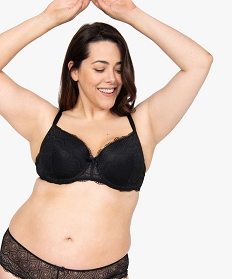 GEMO Soutien-gorge grande taille à armatures et coques fines Noir