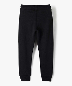 pantalon de jogging garcon avec interieur molletonne noir pantalonsB501901_3