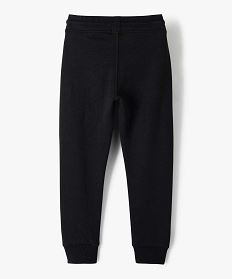 pantalon de jogging avec interieur molletonne garcon noir pantalonsB501901_3