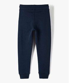 pantalon de jogging avec interieur molletonne garcon bleu pantalonsB502001_3
