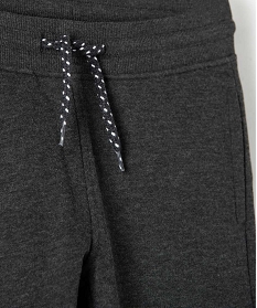 pantalon de jogging garcon avec interieur molletonne gris pantalonsB502101_2