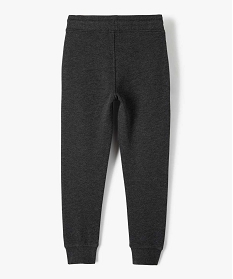 pantalon de jogging garcon avec interieur molletonne gris pantalonsB502101_3