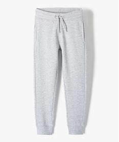 pantalon de jogging avec interieur molletonne garcon gris pantalonsB502201_1