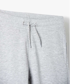 pantalon de jogging avec interieur molletonne garcon gris pantalonsB502201_2