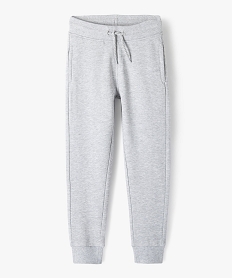 pantalon de jogging avec interieur molletonne garcon gris pantalonsB502201_4