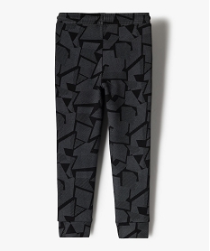 pantalon de jogging garcon a motifs graphiques noirB502501_3