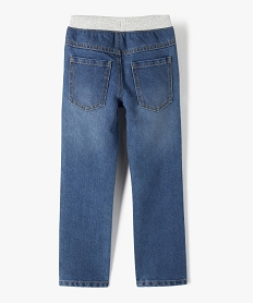 jean coupe regular avec ceinture en bord-cote garcon gris jeansB505701_4