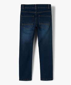 jean garcon coupe slim legerement delave bleu jeansB505901_3