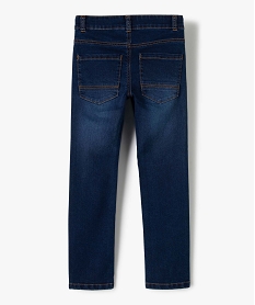 jean garcon coupe slim legerement delave bleu jeansB505901_4