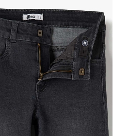 jean garcon coupe slim legerement delave gris jeansB506101_2