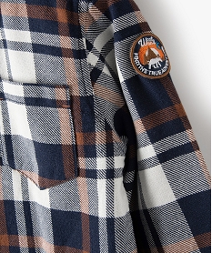 chemise garcon a carreaux avec doublure sherpa imprime chemisesB508701_2