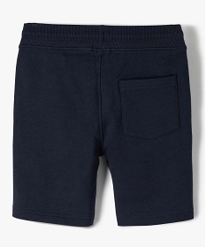 bermuda en maille avec interieur molletonne garcon navyB509101_3