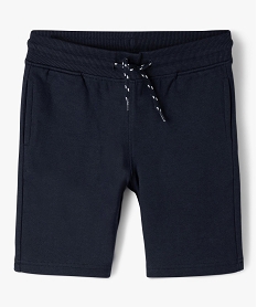 bermuda en maille avec interieur molletonne garcon navyB509101_4