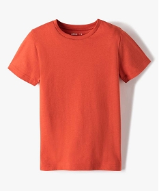 tee-shirt a manches courtes en coton uni garcon orange tee-shirtsB511401_1