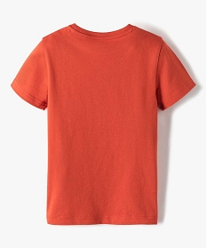tee-shirt a manches courtes en coton uni garcon orange tee-shirtsB511401_3