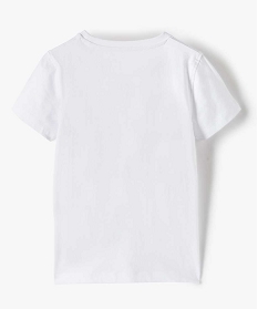 tee-shirt garcon imprime a manches courtes - les minions 100 coton biologique blancB512301_4