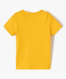 tee-shirt garcon imprime a manches courtes - camps united jauneB512701_4