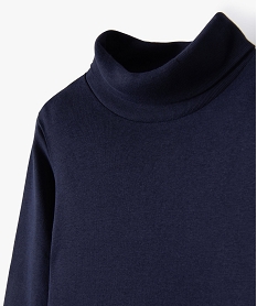 tee-shirt a manches longues et col roule garcon bleu tee-shirtsB514301_2