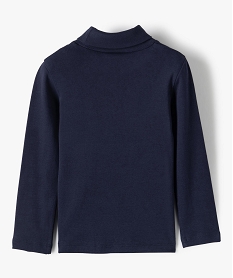 tee-shirt a manches longues et col roule garcon bleu tee-shirtsB514301_4