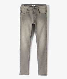 GEMO Jean coupe skinny en matière extensible garçon gris standard