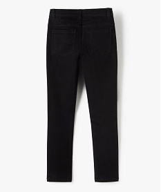 pantalon garcon coupe skinny en toile extensible noir pantalonsB520201_4