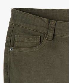 pantalon garcon style jean slim 5 poches vert pantalonsB520301_3