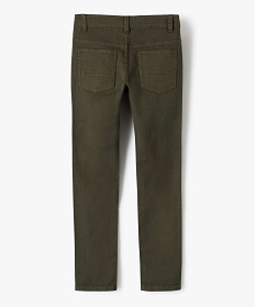 pantalon garcon style jean slim 5 poches vert pantalonsB520301_4