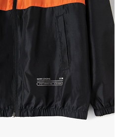 coupe-vent garcon bicolore et deperlant noir vestes manteaux et blousonsB521401_2