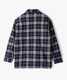 chemise garcon a carreaux entierement doublee sherpa imprime chemisesB521701_3