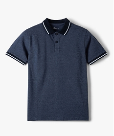 polo garcon chine a tres fines rayures bleu polosB522801_4