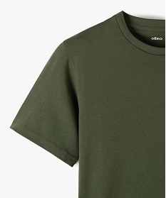 tee-shirt a manches courtes uni garcon vert tee-shirtsB523501_2