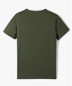 tee-shirt garcon a manches courtes uni vert tee-shirtsB523501_3