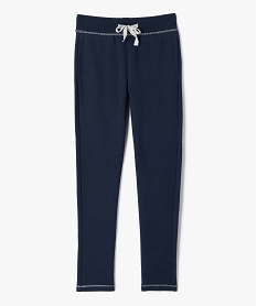 leggings de sport avec surpiqures pailletees fille bleu pantalonsB528401_4