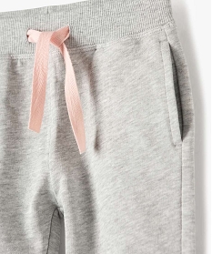 leggings de sport fille avec surpiqures pailletees gris pantalonsB528501_2