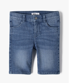bermuda fille en denim coupe slim gris shortsB528901_4