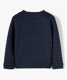 sweat fille zippe a motifs pailletes bleu sweatsB531601_3