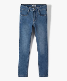 GEMO Jean fille coupe Skinny extensible Gris