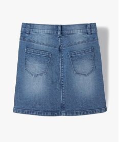 jupe en jean fille legerement extensible grisB534001_4