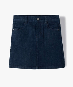 GEMO Jupe en jean fille légèrement extensible bleu standard